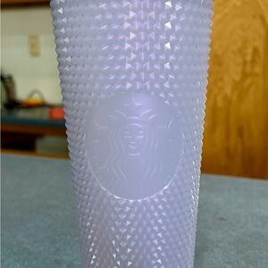 Starbucks Lavender Textured Tumbler 24 oz w/straw